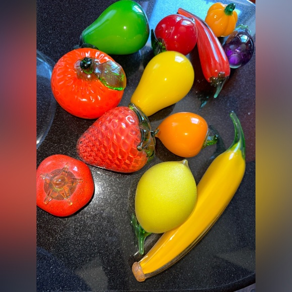 Murano Glass Hand Made Fruit Set - Picture 6 of 8